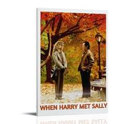 When Harry Met Sally Película Póster Pintura Decorativa Lienzo Arte de Pared Salón Póster Dormitorio Pintura, Arte de Pared Impresión de Imagen Moderna Decoración de Habitación Familiar 24 x 36