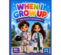 When I Grow Up: A Careers Coloring Book with 40+ Fun Professions for Kids Ages 4-8