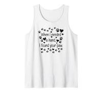 When I Needed a Hand I Found Your Paw Cute Dog Memory Camiseta sin Mangas