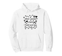When I Needed a Hand I Found Your Paw Cute Dog Memory Sudadera con Capucha