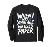 When I Was Your Age We Used Paper Nostalgia - Manga Larga