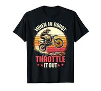 When In Doubt Dirt Biking Motocross Dirt Bike Niños Hombres Camiseta
