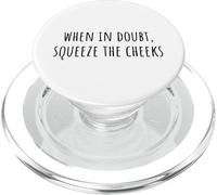 When In Doubt, Squeeze The Cheeks Exercise Humor Design PopSockets PopGrip para MagSafe