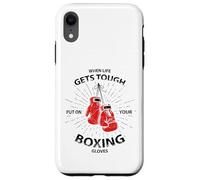When Life Gets Tough Put On Your Boxing Gloves Carcasa para iPhone XR