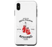 When Life Gets Tough Put On Your Boxing Gloves Carcasa para iPhone XS MAX