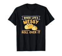 When Life'S Messy Roll Over It Funny Swiss Roll Postre Fans Camiseta