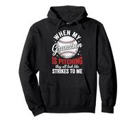 When My Grandson Is Pitching They All Look Like Strikes Sudadera con Capucha