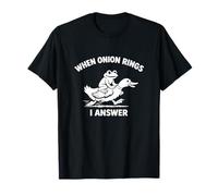 When Onion Rings I Answer Funny Witty Word Play Meme Obsceno Camiseta