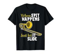 When Spit Happens Just Let It Slide, Divertida Banda, Humor Nerd Camiseta