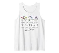When The Time Right The Lord Will Make Happen Isaiah 60:22 Camiseta sin Mangas