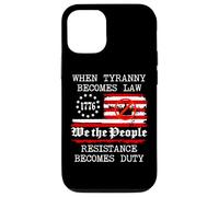 When Tyranny Becomes Law Resist Flag No Kings in America USA Carcasa para iPhone 12/12 Pro