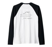 When Words Fail Music Habla Shakespeare Meme Cita EN LA Parte Camiseta Manga Raglan