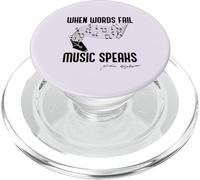 When Words Fail Music Habla Shakespeare Meme Cita EN LA Parte PopSockets PopGrip para MagSafe