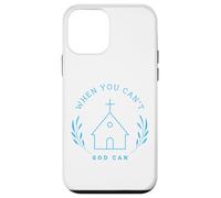 When you can't. God can. Christian Message Carcasa para iPhone 12 mini