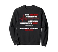 When Your Heart Stops Beating - Christian Faith EKG Gospel Sudadera