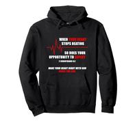 When Your Heart Stops Beating - Christian Faith EKG Gospel Sudadera con Capucha