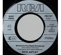 Whenever You Need Somebody/Just Good Friends(7" Vinyl Single)(1987)(RCA PB41567)