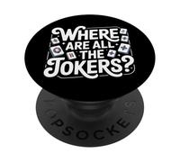 Where Are All The Jokers Mahjong Player Game |- PopSockets PopGrip Adhesivo