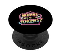 Where Are All The Jokers Mahjong Player Game - PopSockets PopGrip Adhesivo