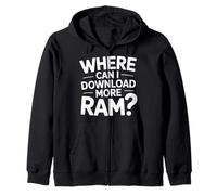 Where Can I Download More Ram Computer Programmer - Sudadera con Capucha
