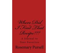 Where Did I Find That Recipe???: A Journal to Your Favorites
