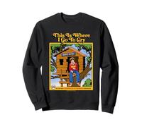 Where I Go To Cry Sarcastic Retro Vintage Funny Adult Humor Sudadera