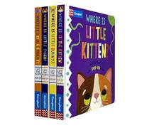 Where is Little... Series 4 Books Collection Set By Campbell Books (Where is Little Elephant?, Where is Little Tiger?, Where is Little Bunny? & Where is Little Kitten?)