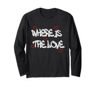 Where is the Love T-Shirt - Bold & Thought-Provoking Design Manga Larga