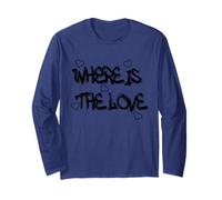 Where is the Love T-Shirt - Bold & Thought-Provoking Design Manga Larga
