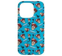 Where’s Waldo Faces and Question Marks All-Over Print Carcasa para iPhone 14 Pro