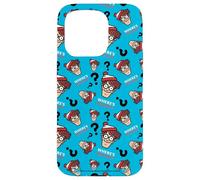 Where’s Waldo Faces and Question Marks All-Over Print Carcasa para iPhone 15 Pro