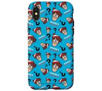 Where’s Waldo Faces and Question Marks All-Over Print Carcasa para iPhone X/XS