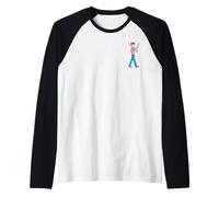 Where’s Waldo Marching Search Front & Back Camiseta Manga Raglan