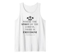 Where The Spirit of The Lord is There is Freedom Christian Camiseta sin Mangas