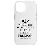 Where The Spirit of The Lord is There is Freedom Christian Carcasa para iPhone 14