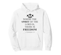 Where The Spirit of The Lord is There is Freedom Christian Sudadera con Capucha