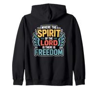Where The Spirit of The Lord Is There Is Freedom Sudadera con Capucha