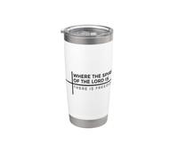 Where The Spirit Of The Lord Is There Is Freedom Vaso térmico de acero inoxidable de doble pared