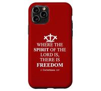 Where The Spirit of The Lord is There's Freedom US Christian Carcasa para iPhone 11 Pro