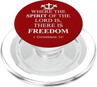 Where The Spirit of The Lord is There's Freedom US Christian PopSockets PopGrip para MagSafe