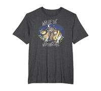 Where The Wild Things Are Group Camiseta, Hombre Tallas Grandes, Jaspeado Oscuro, 3X Alto