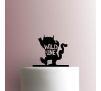 Where The Wild Things Are ? Wild One - Decoración acrílica para tartas, 20,3 cm de ancho, color verde