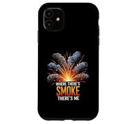 Where There's Smoke There's Me Funny Explosion Design Carcasa para iPhone 11