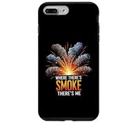 Where There's Smoke There's Me Funny Explosion Design Carcasa para iPhone 7 Plus/8 Plus