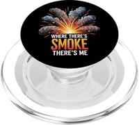 Where There's Smoke There's Me Funny Explosion Design PopSockets PopGrip para MagSafe