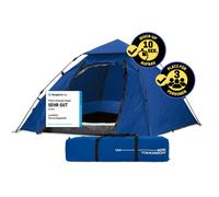 Lumaland Tienda de campaña Pop Up para 2-3 Personas, 215 x 195 x 120 cm, para 4 Estaciones, Tienda iglú para Exteriores, para Trekking y Festivales, Ligera, Impermeable y Robusta, Montaje Simple