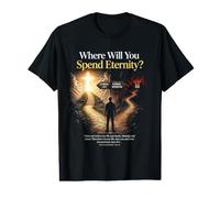 Where Will You Spend Eternity? Christian & Pastor Evangelism Camiseta gráfica económica