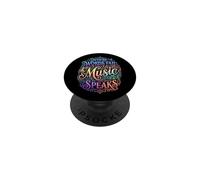 Where Words Fail Music Speaks Inspirational Músico Cita PopSockets PopGrip Adhesivo