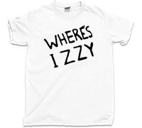 Wheres Izzy Stradlin Axl Slash 80S 90S Hard Rock N Roll Concert Tee Crew Neck Unisex Short Sleeve T-Shirt White, Blanco, XXL