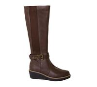 Where's That From Botas Altas Ayleen Cuña para Mujer (WM291) UTWM291_12